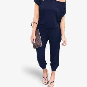 Comfy Navy Jumpsuit